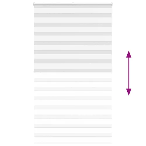 Zebrafüggönnyel fehér szövetszélesség 130,9 cm poliészter