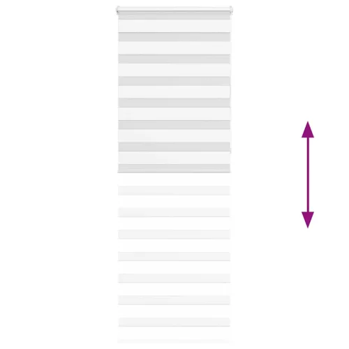 Zebrafüggönnyel fehér szövetszélesség 80,9 cm poliészter