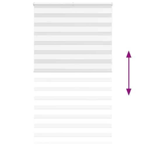 Zebrafüggönnyel fehér szövetszélesség 115,9 cm poliészter