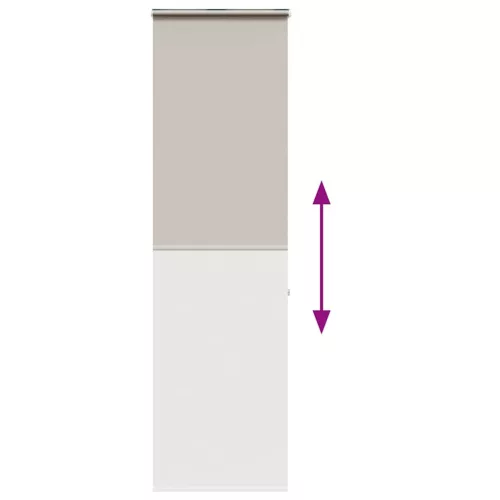 Zuhanyzó redőny kazettával 70x240 cm szövetszélesség 66 cm