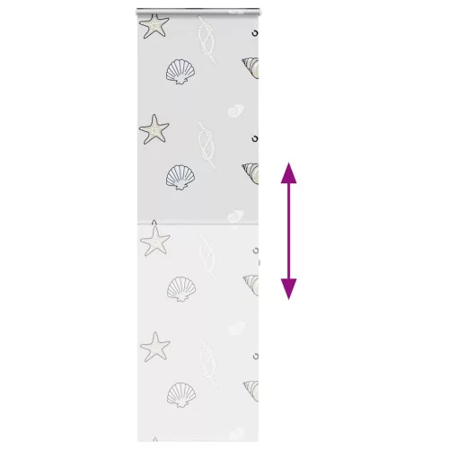 Zuhanyzó redőny kazettával 80x240 cm szövetszélesség 76 cm
