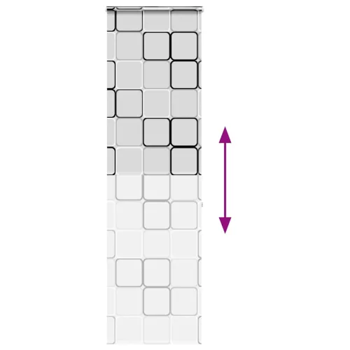 Zuhanyzó redőny kazettával 70x240 cm szövetszélesség 66 cm