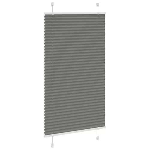 Pliszírozott redőny antracit 75x100 cm szövetszélesség 74,4 cm