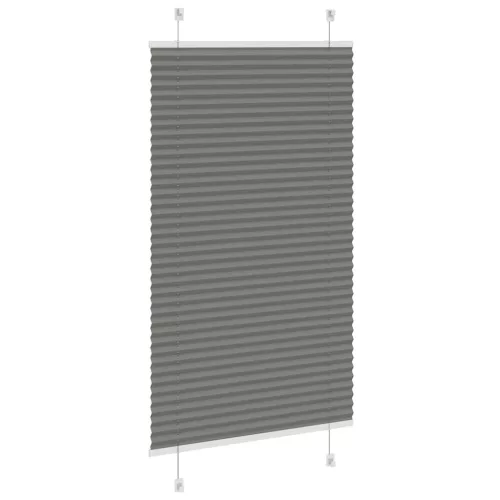 Pliszírozott redőny antracit 75x100 cm szövetszélesség 74,4 cm