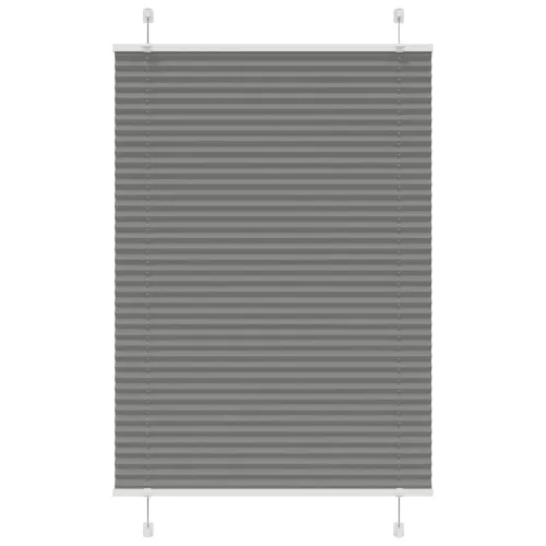 Pliszírozott redőny antracit 100x100 cm szövetszélesség 99,4 cm