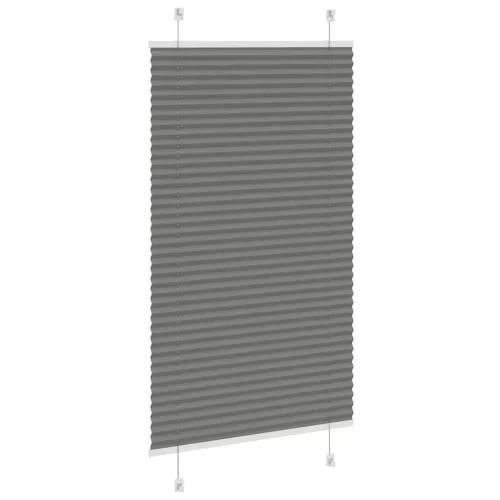 Pliszírozott redőny antracit 75x150 cm szövetszélesség 74,4 cm