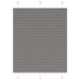   Pliszírozott redőny antracit 105x150 cm szövetszélesség 104,4cm