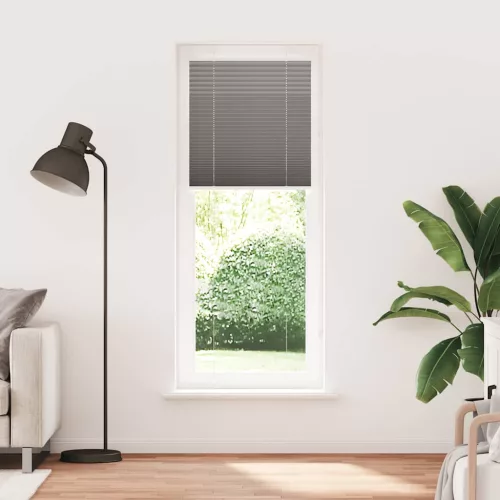 Pliszírozott redőny antracit 75x200 cm szövetszélesség 74,4 cm