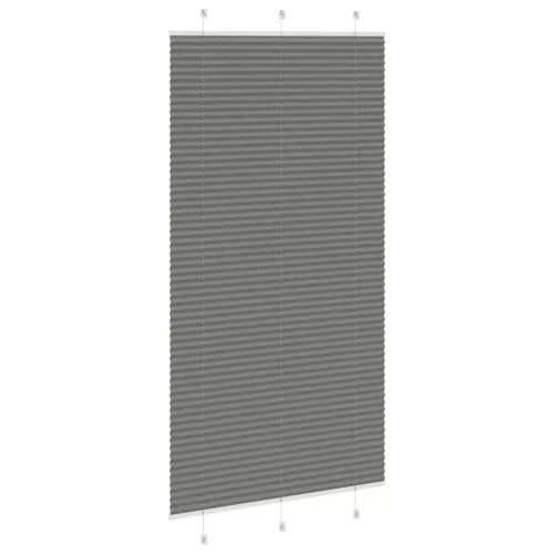 Pliszírozott redőny antracit 105x200 cm szövetszélesség 104,4cm
