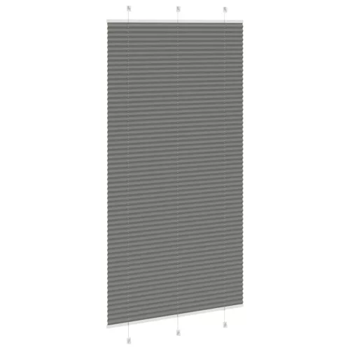 Pliszírozott redőny antracit 110x200 cm szövetszélesség 109,4cm