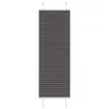 Pliszírozott redőny fekete 40x100 cm szövetszélesség 39,4 cm