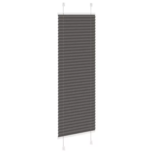 Pliszírozott redőny fekete 40x100 cm szövetszélesség 39,4 cm