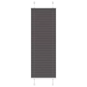   Pliszírozott redőny fekete 45x100 cm szövetszélesség 44,4 cm