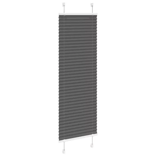 Pliszírozott redőny fekete 50x100 cm szövetszélesség 49,4 cm