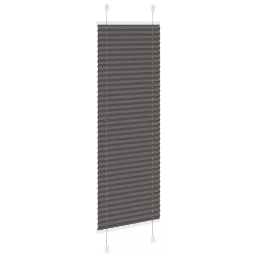 Pliszírozott redőny fekete 50x100 cm szövetszélesség 49,4 cm