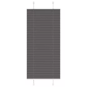   Pliszírozott redőny fekete 55x100 cm szövetszélesség 54,4 cm