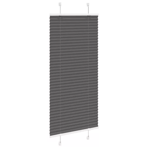 Pliszírozott redőny fekete 60x100 cm szövetszélesség 59,4 cm