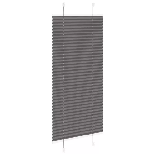 Pliszírozott redőny fekete 60x100 cm szövetszélesség 59,4 cm