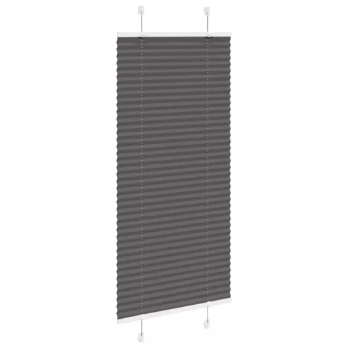 Pliszírozott redőny fekete 65x100 cm szövetszélesség 64,4 cm