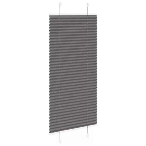 Pliszírozott redőny fekete 65x100 cm szövetszélesség 64,4 cm