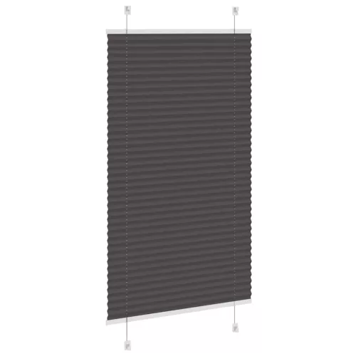Pliszírozott redőny fekete 70x100 cm szövetszélesség 69,4 cm