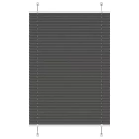   Pliszírozott redőny fekete 90x100 cm szövetszélesség 89,4 cm