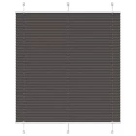   Pliszírozott redőny fekete 115x100 cm szövetszélesség 114,4 cm
