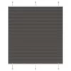 Pliszírozott redőny fekete 120x100 cm szövetszélesség 119,4 cm