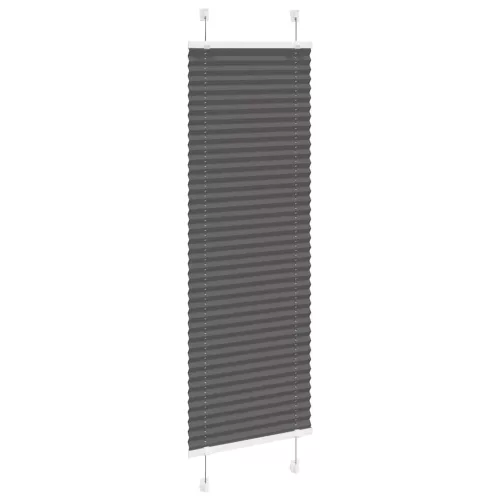 Pliszírozott redőny fekete 40x150 cm szövetszélesség 39,4 cm