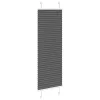 Pliszírozott redőny fekete 45x150 cm szövetszélesség 44,4 cm