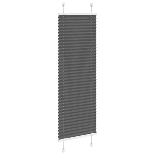 Pliszírozott redőny fekete 45x150 cm szövetszélesség 44,4 cm