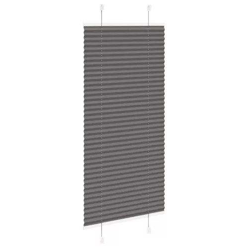 Pliszírozott redőny fekete 55x150 cm szövetszélesség 54,4 cm