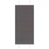 Pliszírozott redőny fekete 65x150 cm szövetszélesség 64,4 cm