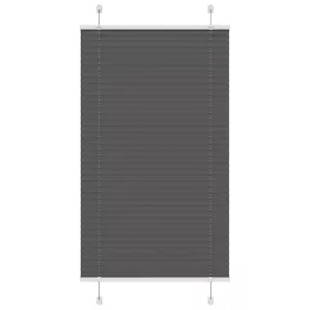   Pliszírozott redőny fekete 70x150 cm szövetszélesség 69,4 cm