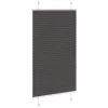 Pliszírozott redőny fekete 80x150 cm szövetszélesség 79,4 cm