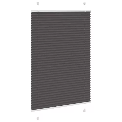 Pliszírozott redőny fekete 100x150 cm szövetszélesség 99,4 cm