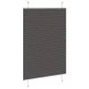 Pliszírozott redőny fekete 100x150 cm szövetszélesség 99,4 cm