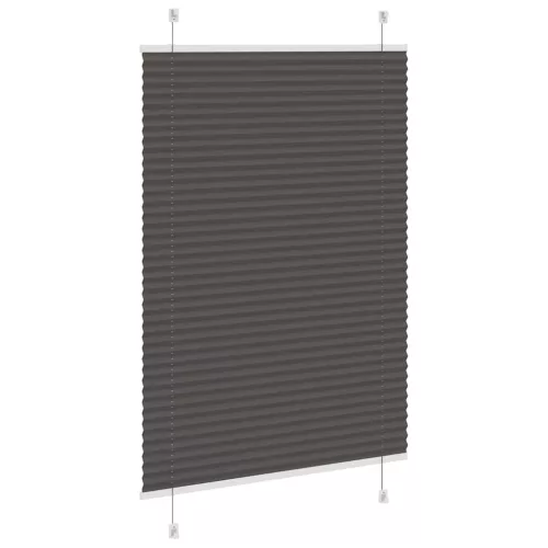Pliszírozott redőny fekete 100x150 cm szövetszélesség 99,4 cm