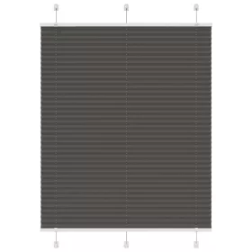   Pliszírozott redőny fekete 110x150 cm szövetszélesség 109,4 cm