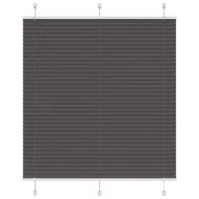   Pliszírozott redőny fekete 115x150 cm szövetszélesség 114,4 cm
