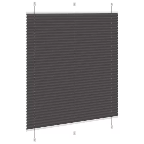 Pliszírozott redőny fekete 120x150 cm szövetszélesség 119,4 cm