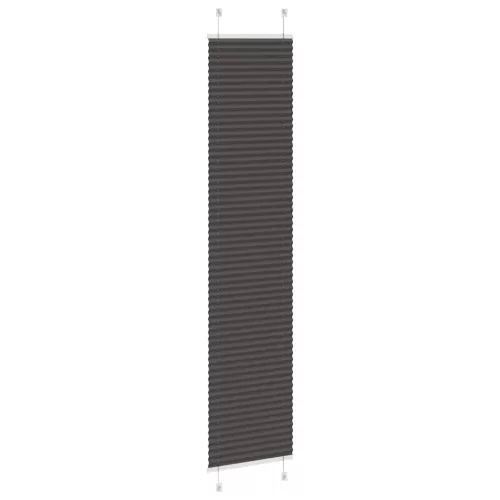 Pliszírozott redőny fekete 45x200 cm szövetszélesség 44,4 cm