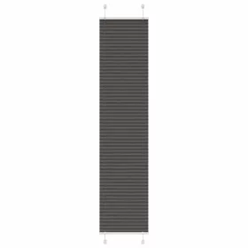   Pliszírozott redőny fekete 50x200 cm szövetszélesség 49,4 cm