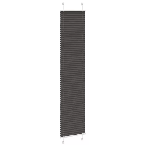Pliszírozott redőny fekete 50x200 cm szövetszélesség 49,4 cm