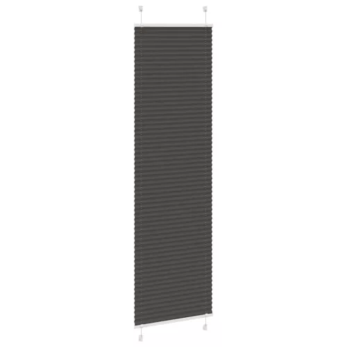 Pliszírozott redőny fekete 55x200 cm szövetszélesség 54,4 cm