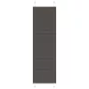 Pliszírozott redőny fekete 60x200 cm szövetszélesség 59,4 cm