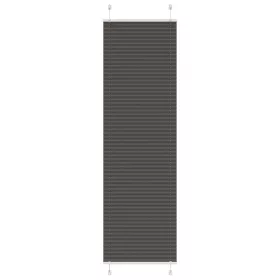   Pliszírozott redőny fekete 60x200 cm szövetszélesség 59,4 cm
