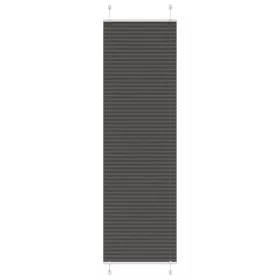   Pliszírozott redőny fekete 65x200 cm szövetszélesség 64,4 cm
