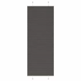  Pliszírozott redőny fekete 70x200 cm szövetszélesség 69,4 cm