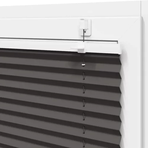 Pliszírozott redőny fekete 75x200 cm szövetszélesség 74,4 cm